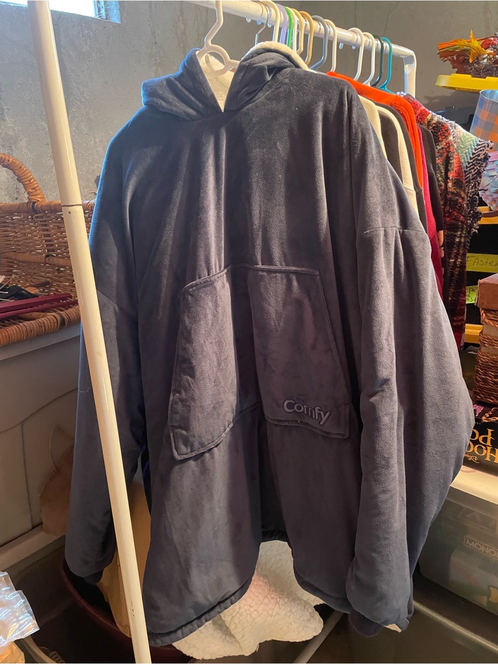 Hooded Pullover Sweatshirt - Slate Blue